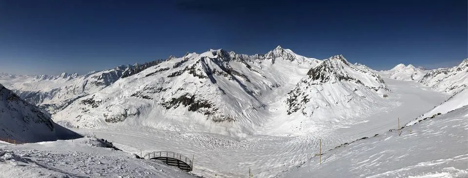 le Glacier d’Aletsch en hiver
