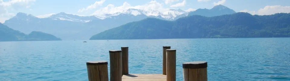 Lac, montagne, loisirs, Suisse
