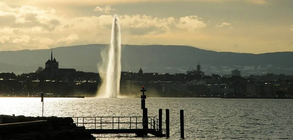 Jet d'eau du lac Léman à Genève